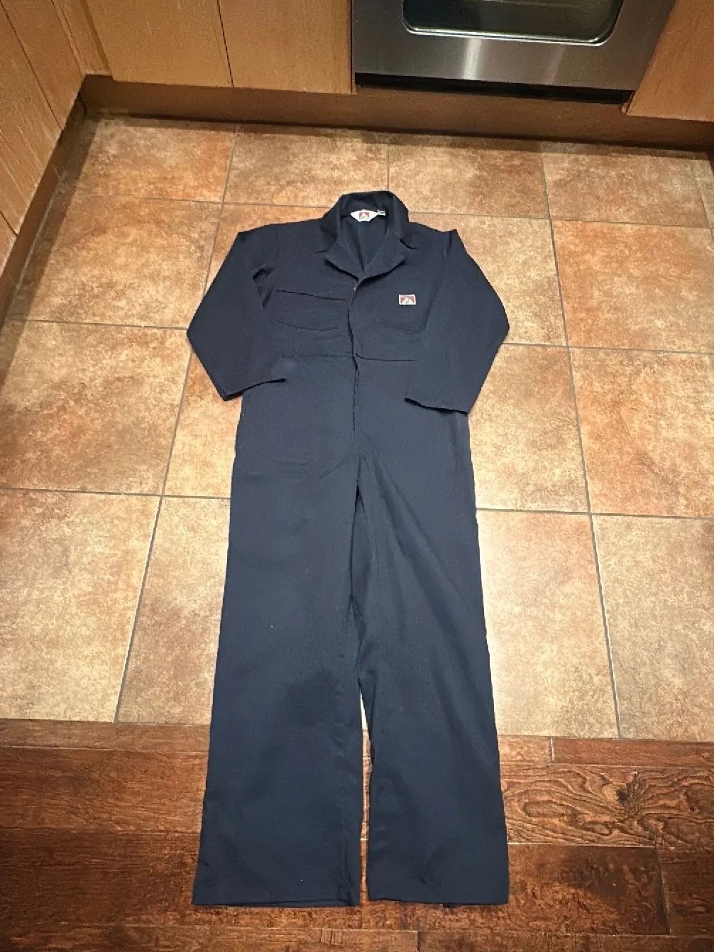 Ben Davis Navy Workwear Coverall Jumpsuit